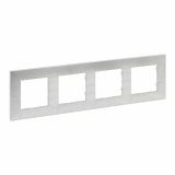 LEGRAND - RAMKA POCZWÓRNA SZCZOTKOWANE ALUMINIUM NILOE STEP - 863894