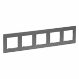 LEGRAND - RAMKA PIĘCIOKROTNA SZCZOTKOWANA STAL NILOE STEP - 863995