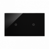 KONTAKT SIMON - Panel dotykowy S54 Touch, 2 moduły, 1 pole dotykowe + 1 pole dotykowe, zastygła lawa - DSTR211/73