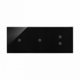 KONTAKT SIMON - Panel dotykowy S54 Touch, 3 moduły, 1 pole dotykowe + 1 pole dotykowe + 2 pola dotykowe pionowe, zastygła lawa - DSTR3113/73