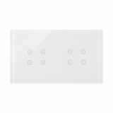 KONTAKT SIMON - Panel dotykowy S54 Touch, 2 moduły, 4 pola dotykowe, + 4 pola dotykowe, biała perła - DSTR244/70