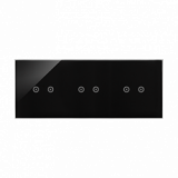KONTAKT SIMON - Panel dotykowy S54 Touch, 3 moduły, 2 pola dotykowe poziome + 2 pola dotykowe poziome + 2 pola dotykowe poziome, zastygła lawa - DSTR3222/73
