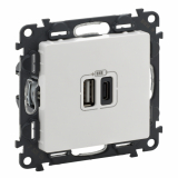 LEGRAND - ŁADOWAR 2XUSB A+C 3A VALIF:B. - 753106