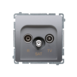 KONTAKT SIMON - GNIAZDO ANTENOWE RTV-SAT 1.0 DB BASIC - BMZAR-SAT1.3/1.01/21