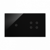 KONTAKT SIMON - Panel dotykowy S54 Touch, 2 moduły, 1 pole dotykowe + 4 pola dotykowe, zastygła lawa - DSTR214/73