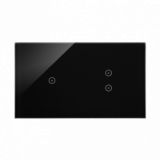 KONTAKT SIMON - Panel dotykowy S54 Touch, 2 moduły, 1 pole dotykowe + 2 pola dotykowe pionowe, zastygła lawa - DSTR213/73