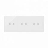 KONTAKT SIMON - Panel dotykowy S54 Touch, 3 moduły, 2 pola dotykowe poziome + 2 pola dotykowe poziome + 2 pola dotykowe poziome, biała perła - DSTR3222/70