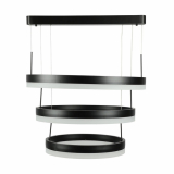 V-TAC - VT-82-3D 92W Lampa Wisząca LED / Barwa:3000K/ Ściemniana / Czarny - 3990