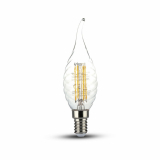 V-TAC - VT-1995 4W TWIST CF37 Żarówka LED Filament / Barwa:2700K / Trzonek:E14 - 4308