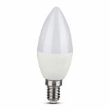 V-TAC - VT-5114 5W C35 Żarówka LED Kompatybilna z Amazon Alexa i Google Home / Barwa:RGB+WW-CW / Trzonek:E14 - 2754