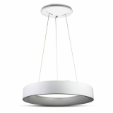 V-TAC - VT-32-1D 30W Lampa Wisząca LED / Barwa:3000K / Biały / Ściemniana - 3995