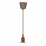 V-TAC - Lampa Wisząca / Trzonek:E27/ Brązowy - 3475