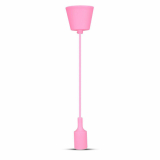V-TAC - Lampa Wisząca / Trzonek:E27/ Różowy - 3479