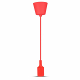 V-TAC - Lampa Wisząca / Trzonek:E27/ Czerwony - 3480