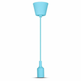 V-TAC - Lampa Wisząca / Trzonek:E27/ Błękitny - 3482