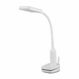 V-TAC - VT-7407 7W Lampka biurkowa LED z klipsem / Barwa:3000K / Obudowa: Biała - 8672