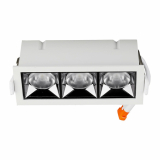 V-TAC - VT-2-12 12W Oprawa wpuszczana reflektor LED / Chip SAMSUNG / Barwa:2700K / Kąt 38' - 990