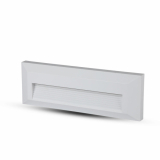 V-TAC -  3W Oprawa Schodowa LED / Barwa:3000K / Obudowa: Biała / Kwadrat - 1327