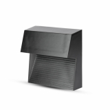 V-TAC - VT-1172 3W Oprawa Schodowa LED / Barwa:4000K / Obudowa: Czarna - 1399
