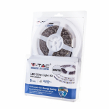 V-TAC - Zestaw Taśma LED z zasilaczem / Barwa:6000K / IP65 / Rolka:5m - 2356