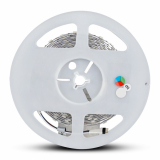 V-TAC - VT-5050 60 10W Zestaw Taśma LED z zasilaczem / Kompatybilny z Amazon Alexa i Google Home / Barwa: RGB+W / IP20 (BS Wtyczka) - 2586