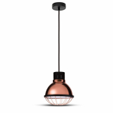 V-TAC - VT-8255 Lampa wisząca / Retro siatka / Klosz: Miedź / Średnica: 250 - 3709