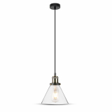 V-TAC - VT-7185 Lampa wisząca / Klosz: Transparentny - 3738