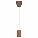V-TAC - VT-7668 Lampa Wisząca / Trzonek:E27 / Gips / Brązowy - 3749