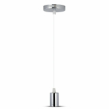 V-TAC - VT-7338 Lampa wisząca / oprawka chrom + przewód Biały - 3755
