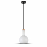V-TAC - VT-7205 Lampa wisząca / Klosz: Szklany/ Biały - 3759