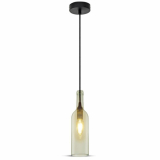 V-TAC - VT-7558 Lampa wisząca butelka / Klosz: Szklany / Transparentny - 3771