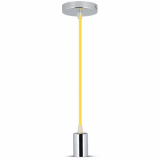 V-TAC - VT-7338 Lampa wisząca / oprawka chrom + przewód Żółty - 3793