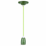V-TAC - VT-7998 Lampa wisząca / Oprawka: Porcelanowa  / Trzonek:E27 / Zielony - 3805