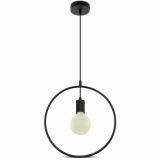 V-TAC - VT-7322 Lampa wisząca / Koło / Czarny  - 3836