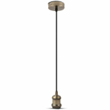 V-TAC - VT-7555 Lampa wisząca / Retro / Trzonek:E27 /Brąz - 3843