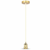 V-TAC - VT-7555 Lampa wisząca / Retro / Trzonek:E27 /Złoty - 3844