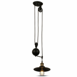 V-TAC - VT-7201 Lampa wisząca / Czarny - 3845