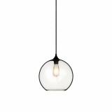 V-TAC - VT-7302 Lampa Wisząca / Klasz: Transparętny / Czarny / Średnica: 300 - 3865