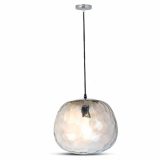 V-TAC - VT-7254 Lampa Wisząca / Klosz: Szkło / Czarny/ Średnica: 250 - 3882