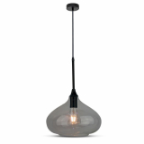 V-TAC - VT-7281 Lampa Wisząca / Klosz: Szkło / Czarny / Średnica: 280 - 3885