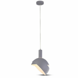 V-TAC - VT-7100 Lampa Wisząca / Regulowany kąt / Klosz: Aluminium / Trzonek:E14 / Szary - 3922