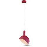 V-TAC - VT-7100 Lampa Wisząca / Regulowany kąt / Klosz: Aluminium / Trzonek:E14/ Różowy - 3923
