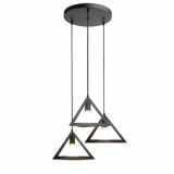 V-TAC - VT-7144 Lampa Wisząca / Geometryczna / Trzonek:E27 / Czarny  - 3927