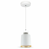 V-TAC - VT-7333 7W Lampa Wisząca LED / Klosz: Akryl / Biały / Barwa:4000K - 3929