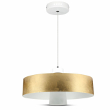 V-TAC - VT-7666 7W Lampa Wisząca LED / Klosz: Akryl / Złoty / Barwa:4000K - 3932