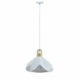 V-TAC - VT-7323 Lampa Wisząca / Biały + Drewno / Średnica: 320 - 3949