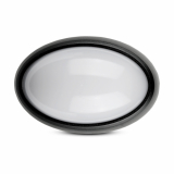 V-TAC - VT-8016 12W Plafon Owalny / IP54 / Barwa:4500K / Obudowa: Czarna - 5056