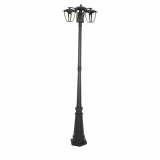 V-TAC - VT-740 Słup ogrodowy / Trzonek: 3xE27 / Wysokość: 1990mm / IP44 / Obudowa Czarna - 7063