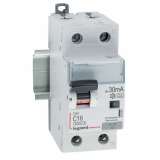 LEGRAND - WYŁĄCZNIK RÓŻNICOWY Z CZŁONEM NADPRĄDOWYM C 16A/30MA 2 BIEGUNY TYP A P312 - 411061
