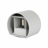 V-TAC - VT-756 6W Kinkiet walec LED / CHIP BRIDGELUX / Barwa:3000K / Szary - 7083